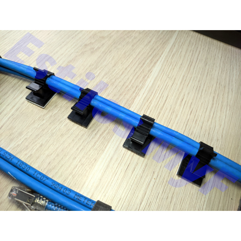 Organizador cables con adhesivo 10 unidades