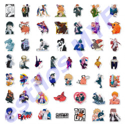 Stickers Calcomanías Chainsaw Man Pack 50 Unidades Geek