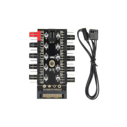 Hub Controladora splitter PWM Para Ventilador Pc 10 Salidas Hub Controladora splitter PWM Para Ventilador Pc 10 Salidas
