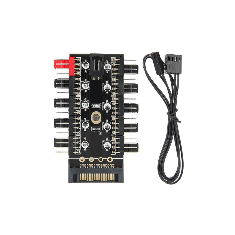 Hub Controladora splitter PWM Para Ventilador Pc 10 Salidas Hub Controladora splitter PWM Para Ventilador Pc 10 Salidas