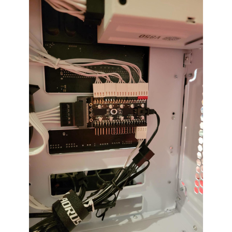 Hub Controladora splitter PWM Para Ventilador Pc 10 Salidas Hub Controladora splitter PWM Para Ventilador Pc 10 Salidas