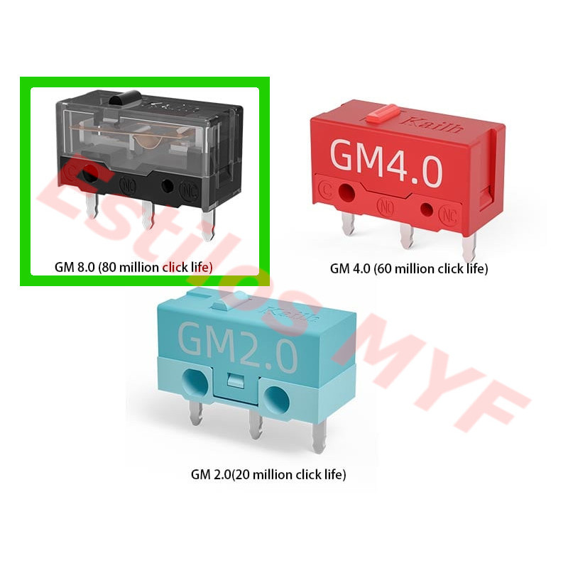 Switch Interruptor Mouse GM 8.0 KAILH 80m x 2 und