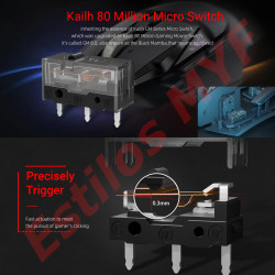 Switch Interruptor Mouse GM 8.0 KAILH 80m x 2 und