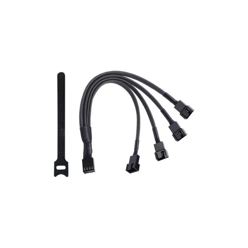 Cable hub PWM 4 Pines Splitter Cooler Para 4 Ventiladores