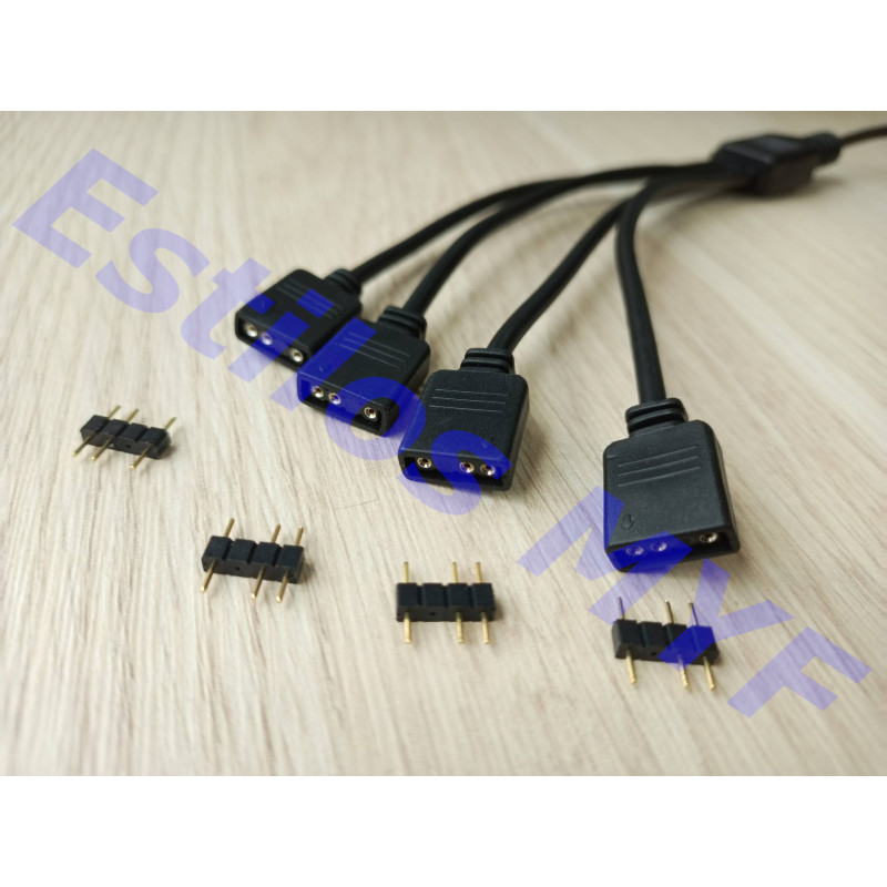 Splitter RGB Para 3 Ventiladores PC gamer