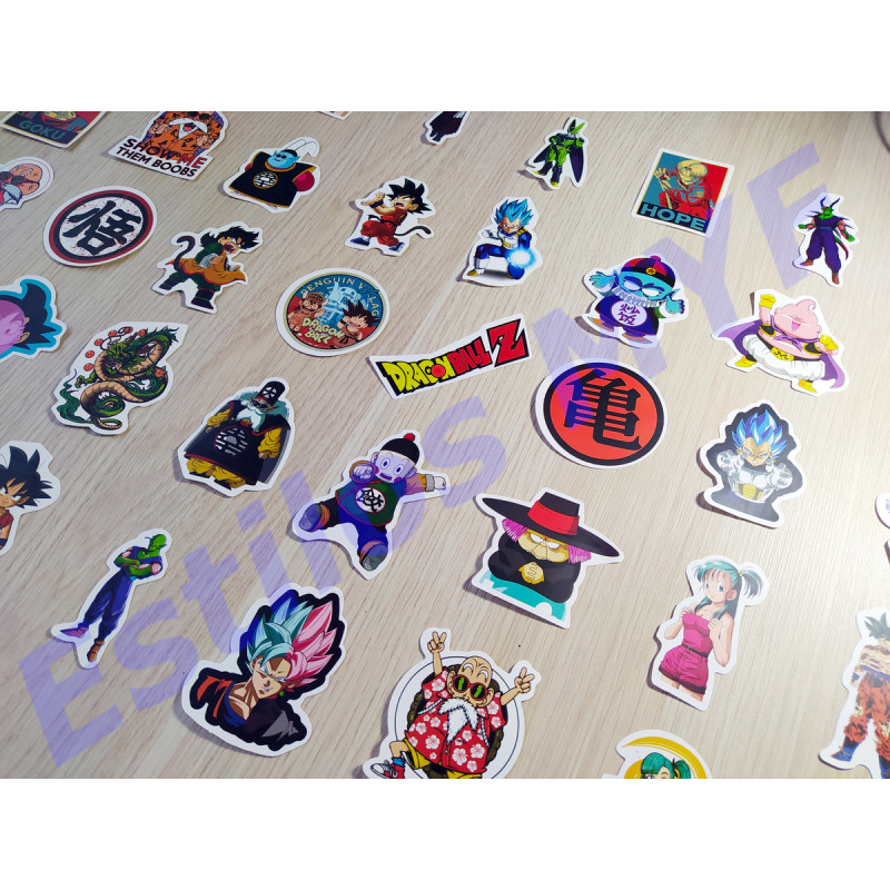 Stickers Calcomanias Dragon Ball Pack 50 Unidades
