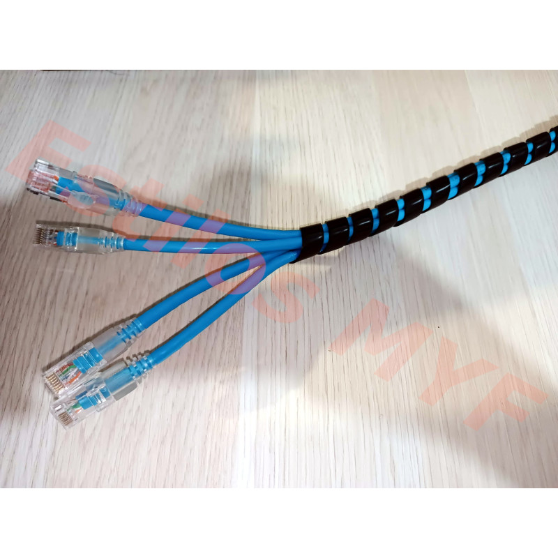 Espiral Plastico Cables Protector Organizador 1/2" 2 Metros