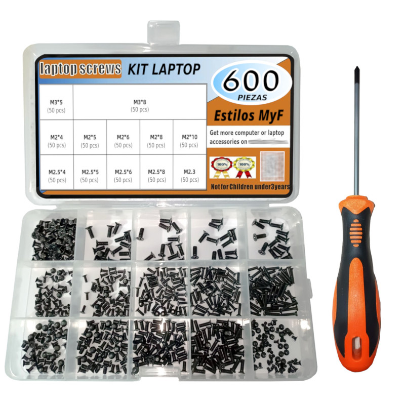 Kit Tornillos Computador Portátil 600 Pcs