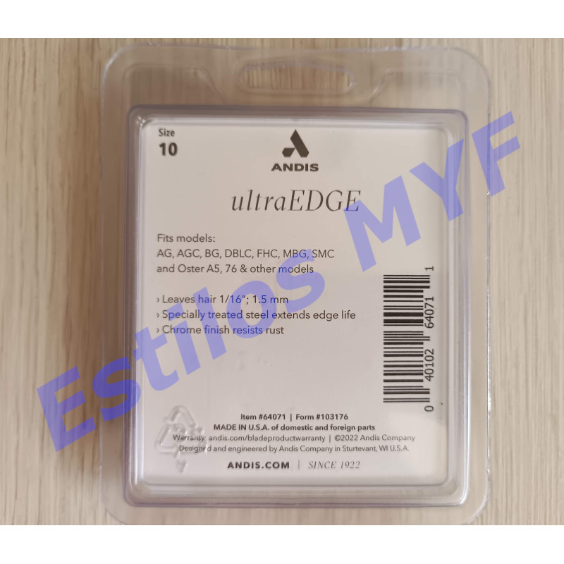 Cuchilla Andis 10 Ultra Edge repuesto