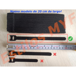 Cintas Velcro Correas Organizador de cables larga 20cm 50 und