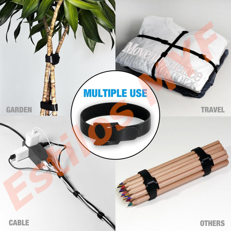 Cintas Velcro Correas Organizador de cables larga 20cm 50 und