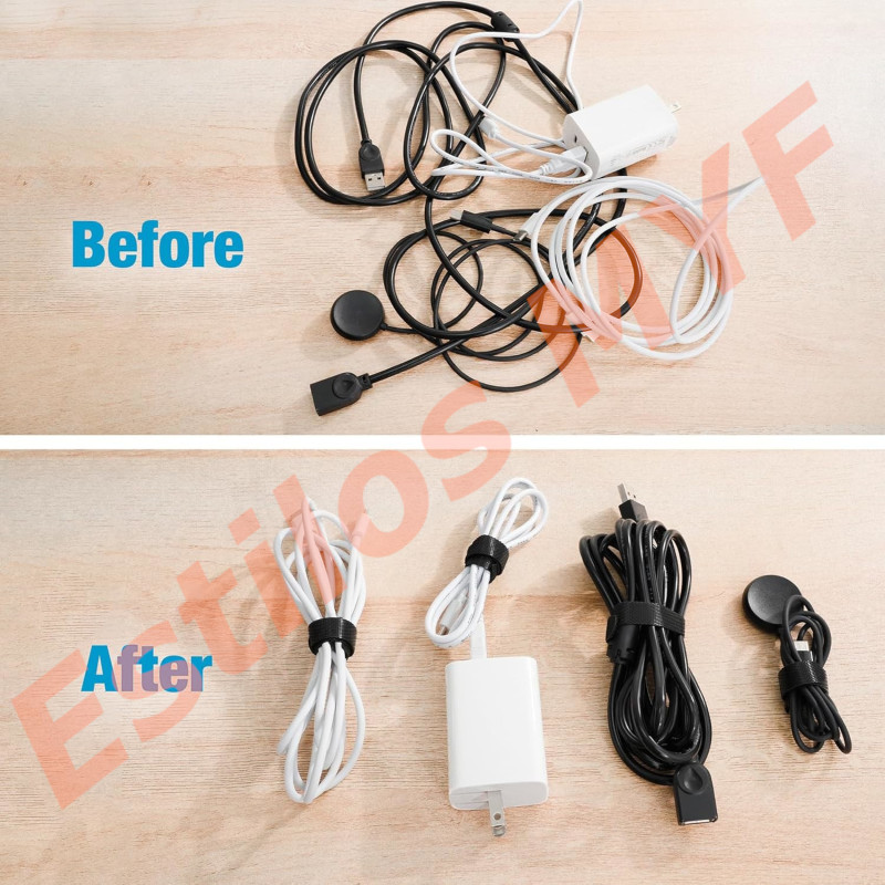 Cintas Velcro Correas Organizador de cables larga 20cm 50 und