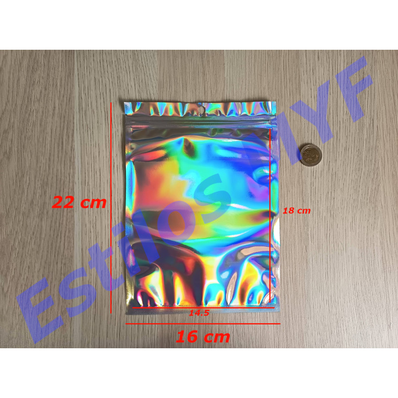 Bolsa 16x22 Cierre Hermetico Metalizada reutilizable 20und