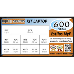Kit Tornillos Computador Portátil 600 Pcs