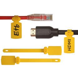 Marquillas Plasticas Reforzadas Organizador Cables X 20 Piezas