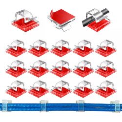 Clips Organizador De Cables Con Adhesivo 20 unidades