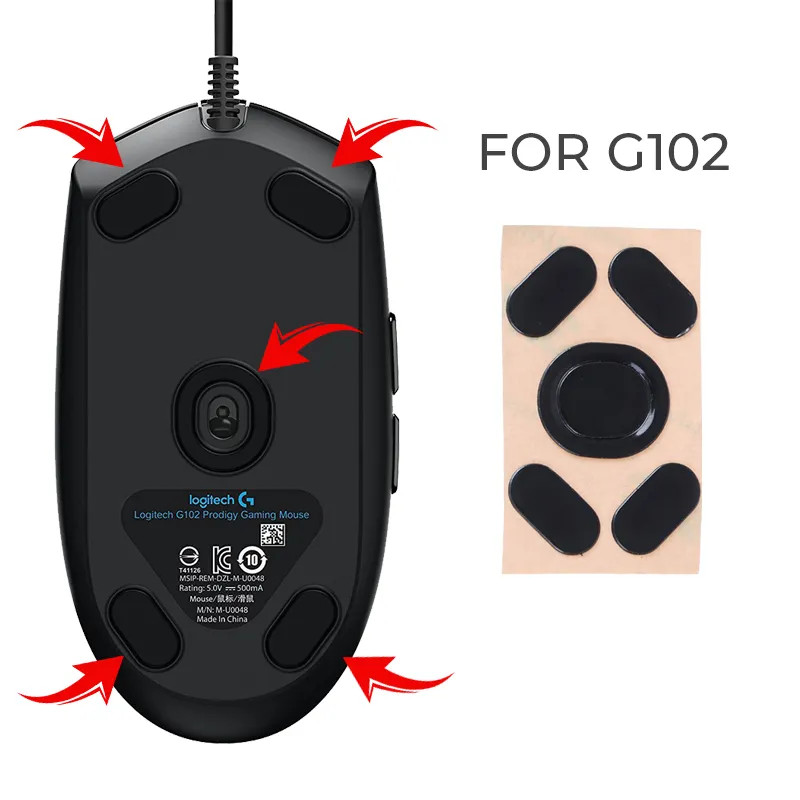 Pads Skate Para Mouse G203 G102 Universal