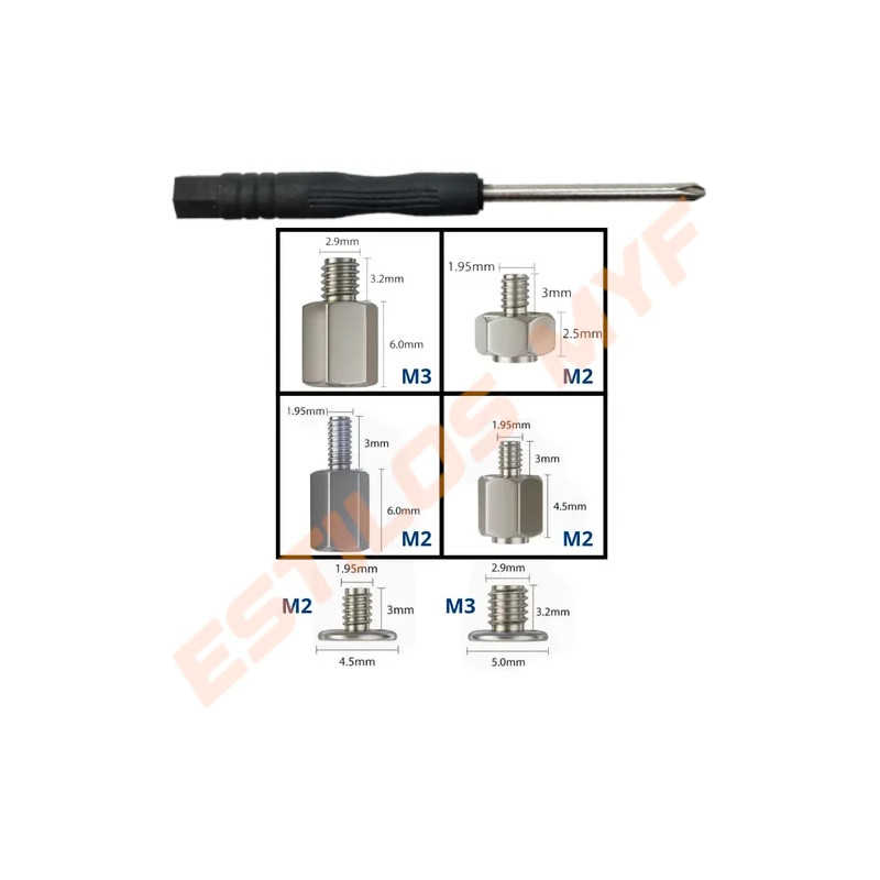 Tornillo M2 Kit De Montaje Para Disco Nvme Ssd X 3 Pcs
