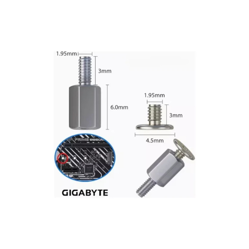 Tornillo M2 Kit De Montaje Para Disco Nvme Ssd X 3 Pcs