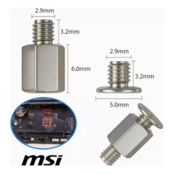 Tornillo M2 Kit De Montaje Para Disco Nvme Ssd X 3 Pcs