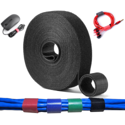 Velcro adhesivo rollo 5 metros organizador reutilizable