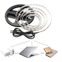 Tira led USB con switch color blanco 1 metro