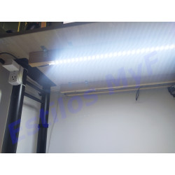 Tira led USB con switch color blanco 1 metro