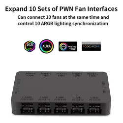 Hub Controladora ARGB y velocidad PWM control remoto