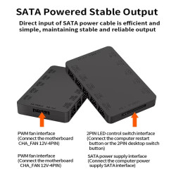 Hub Controladora ARGB y velocidad PWM control remoto