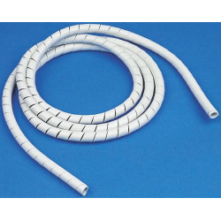 Espiral Organizador Cables Protector 10 Metros Blanco