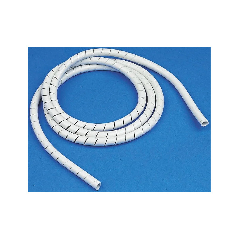 Espiral Organizador Cables Protector 10 Metros Blanco