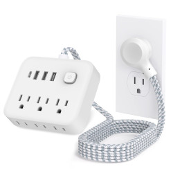 Extensión Eléctrica Regleta Cable Reforzado Multitoma 10 En 1