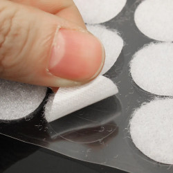 Circulos Velcro Adhesivo 2.5cm 12 Pares blanco