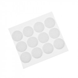 Circulos Velcro Adhesivo 2.5cm 12 Pares blanco
