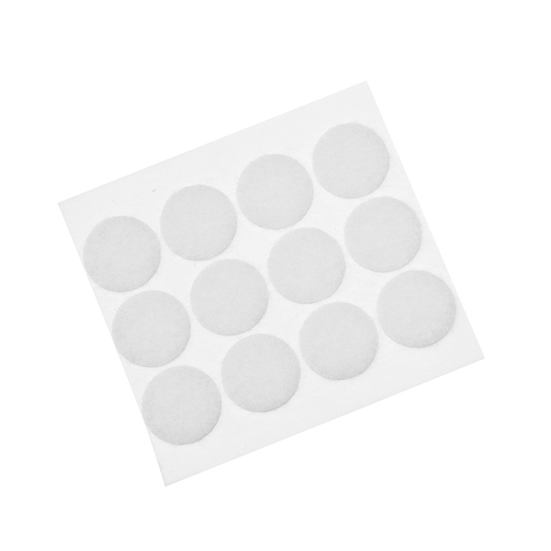 Circulos Velcro Adhesivo 2.5cm 12 Pares blanco