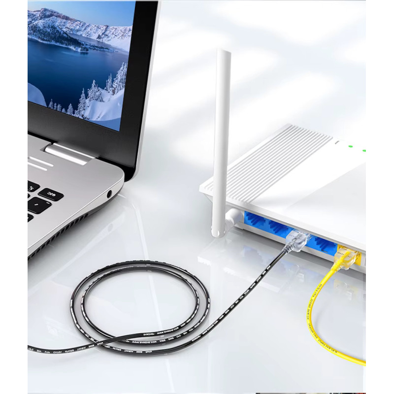 Patch cord Cat 6A ultra fino alta velocidad 3 metros 10G