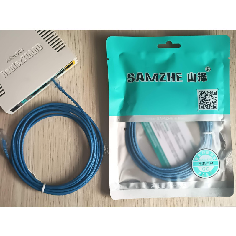 Patch cord Cat 6A ultra fino alta velocidad 3 metros 10G