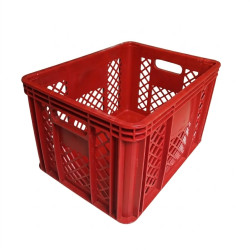Canastilla plastica lechera apilable alta resistencia