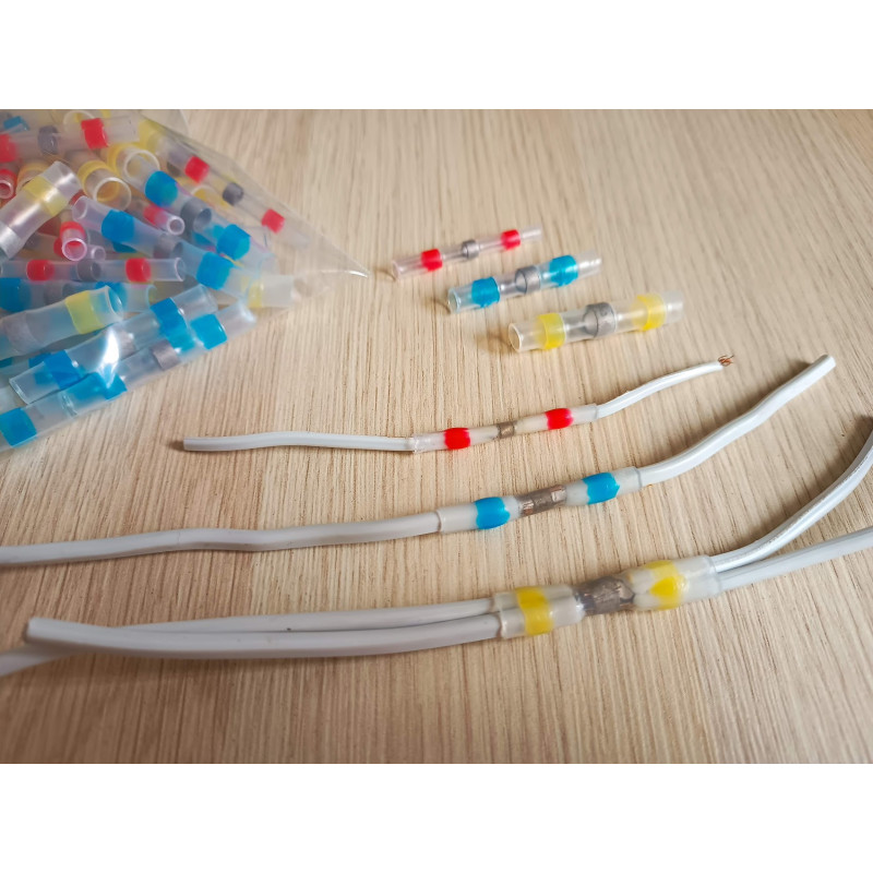 Conectores de soldadura termoencogibles para cables 60 und