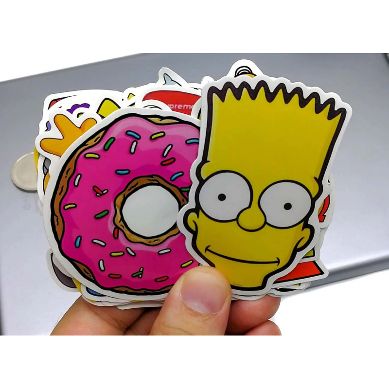 Stickers Calcomanias Los Simpsons Pack 50 Unidades Stickers Calcomanias Los Simpsons Pack 50 Unidades