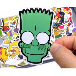 Stickers Calcomanias Los Simpsons Pack 50 Unidades Stickers Calcomanias Los Simpsons Pack 50 Unidades