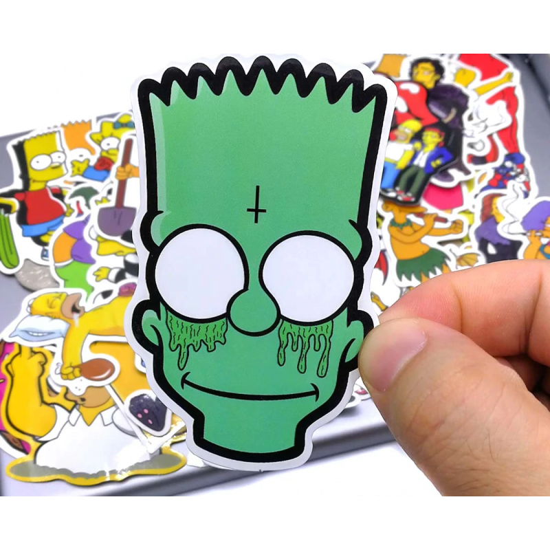 Stickers Calcomanias Los Simpsons Pack 50 Unidades Stickers Calcomanias Los Simpsons Pack 50 Unidades