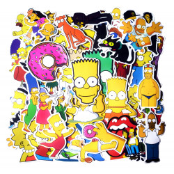 Stickers Calcomanias Los Simpsons Pack 50 Unidades Stickers Calcomanias Los Simpsons Pack 50 Unidades