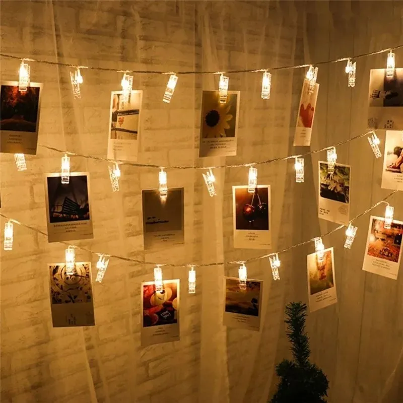 Foto Clips Luces Led x 20 Luces + 15 Clips Foto Clips Luces Led x 20 Luces + 15 Clips