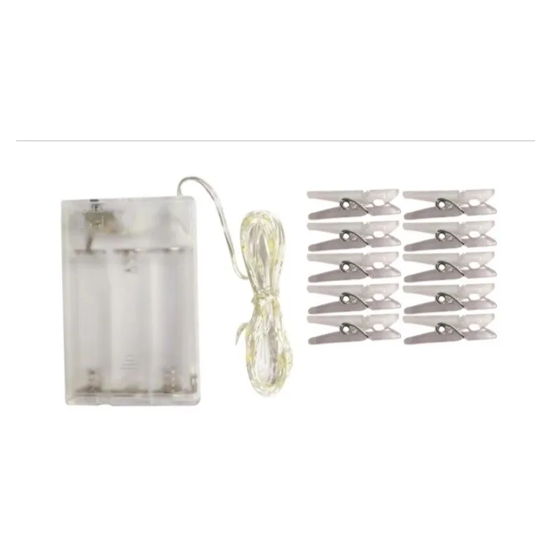 Foto Clips Luces Led x 20 Luces + 15 Clips Foto Clips Luces Led x 20 Luces + 15 Clips