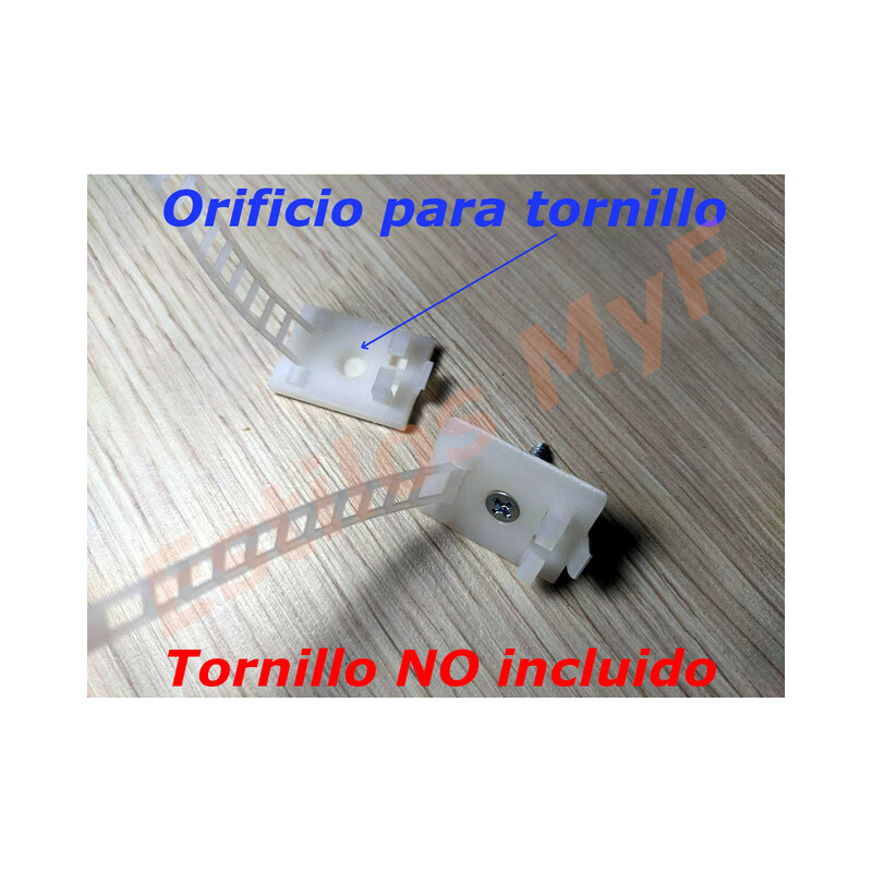 Clips Organizador De Cables Ajustable X 10 Pcs