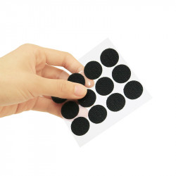 Circulos Velcro Adhesivo 2.5cm 12 Pares negro