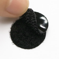 Circulos Velcro Adhesivo 2.5cm 12 Pares negro