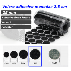 Circulos Velcro Adhesivo 2.5cm 12 Pares