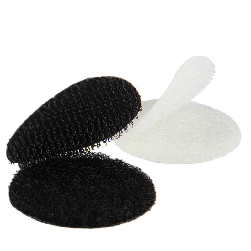 Circulos Velcro Adhesivo 2.5cm 12 Pares negro
